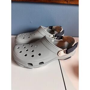 NWT Light gray crocs all terrain clog men’s 10 women’s 12